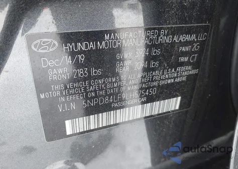 2020 Hyundai Elantra Sel from USA, damaged, VIN 5NPD84LF9LH575450